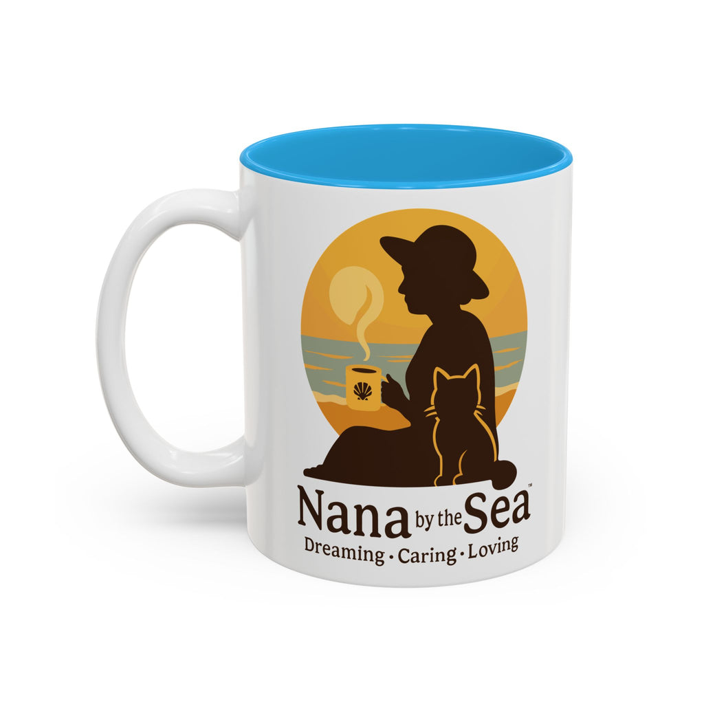 Nana by the Sea mug | Two-Tone Accent Ceramic Mug