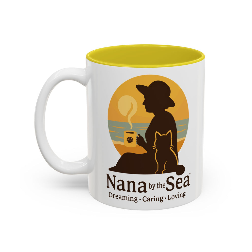 Nana by the Sea mug | Two-Tone Accent Ceramic Mug
