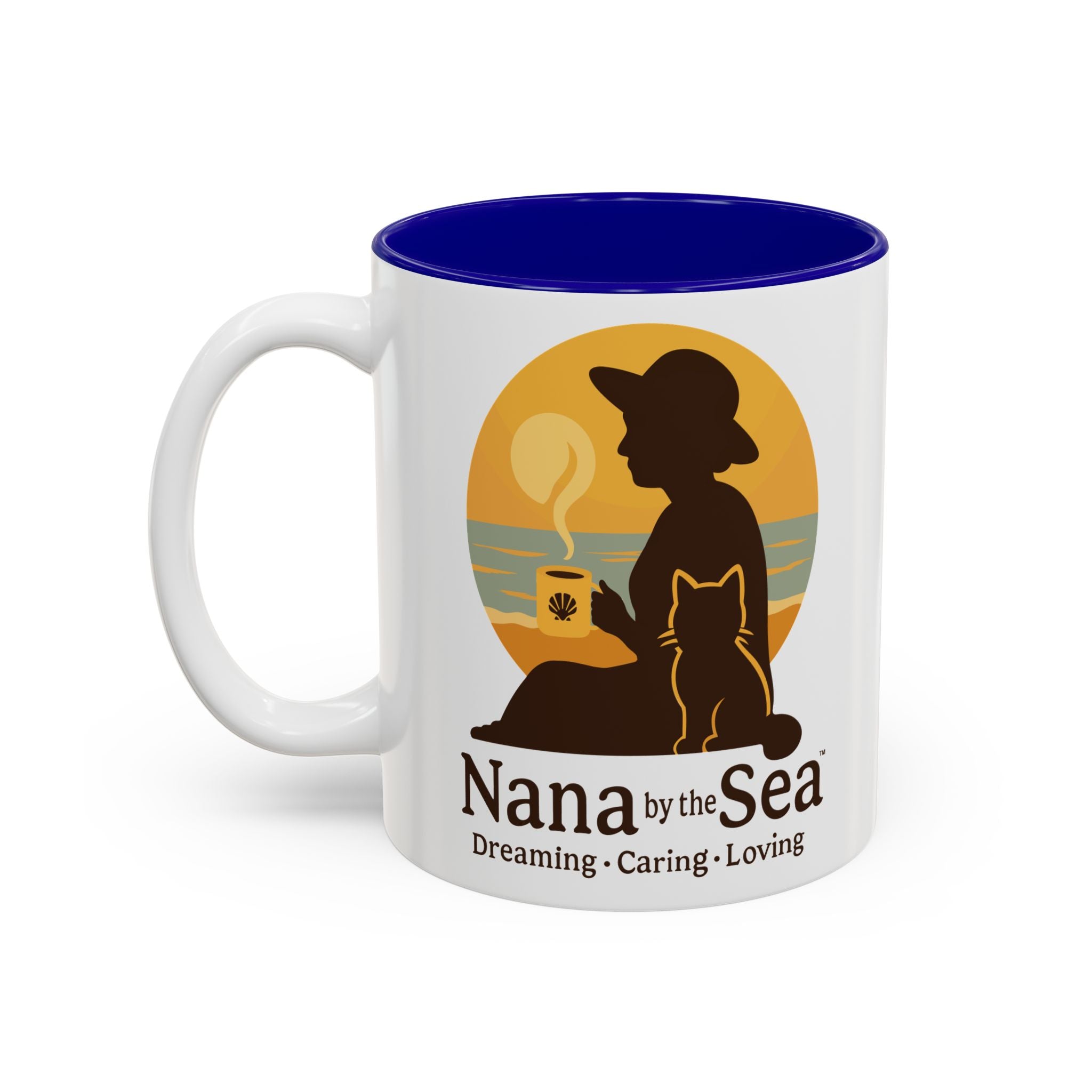 Nana by the Sea mug | Two-Tone Accent Ceramic Mug