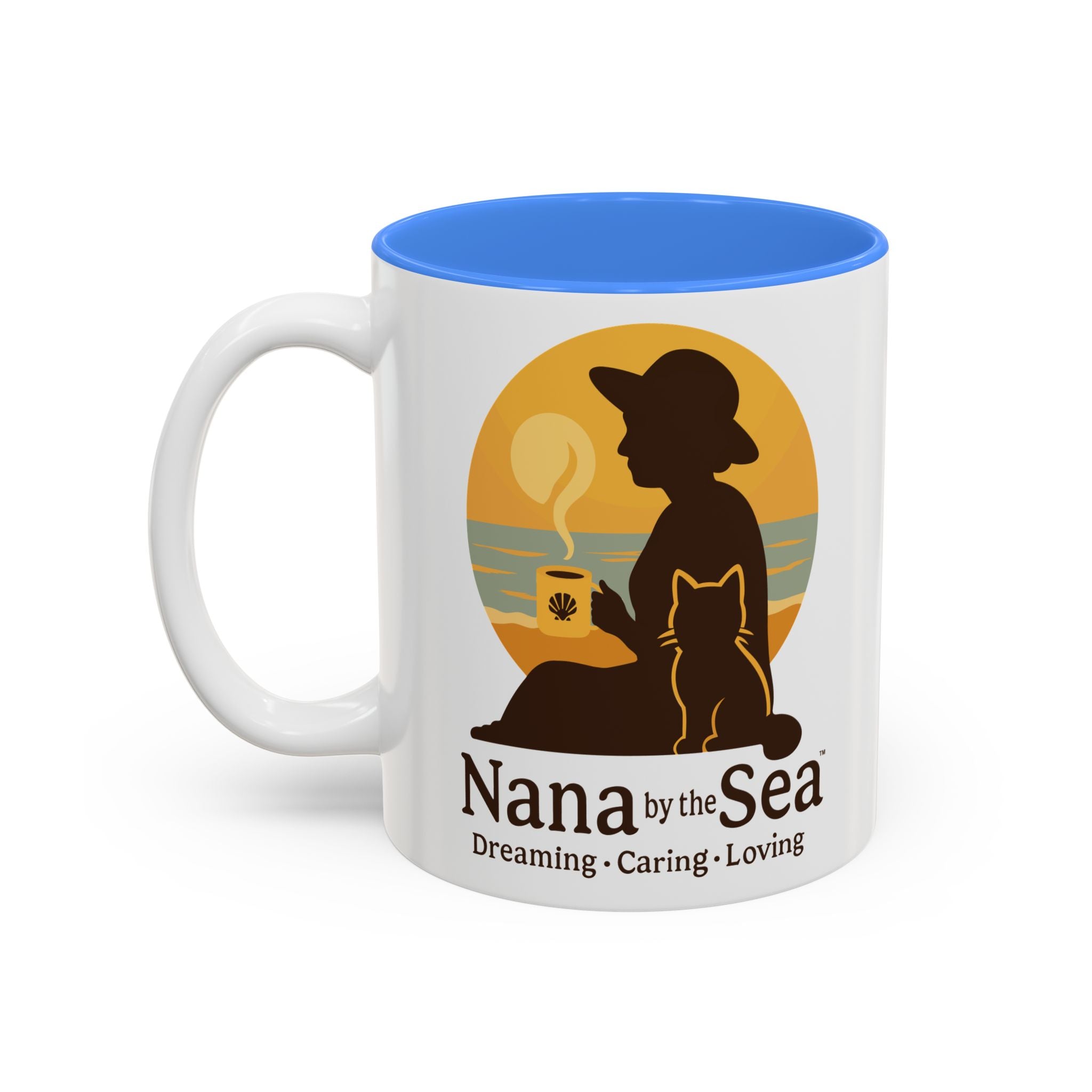 Nana by the Sea mug | Two-Tone Accent Ceramic Mug