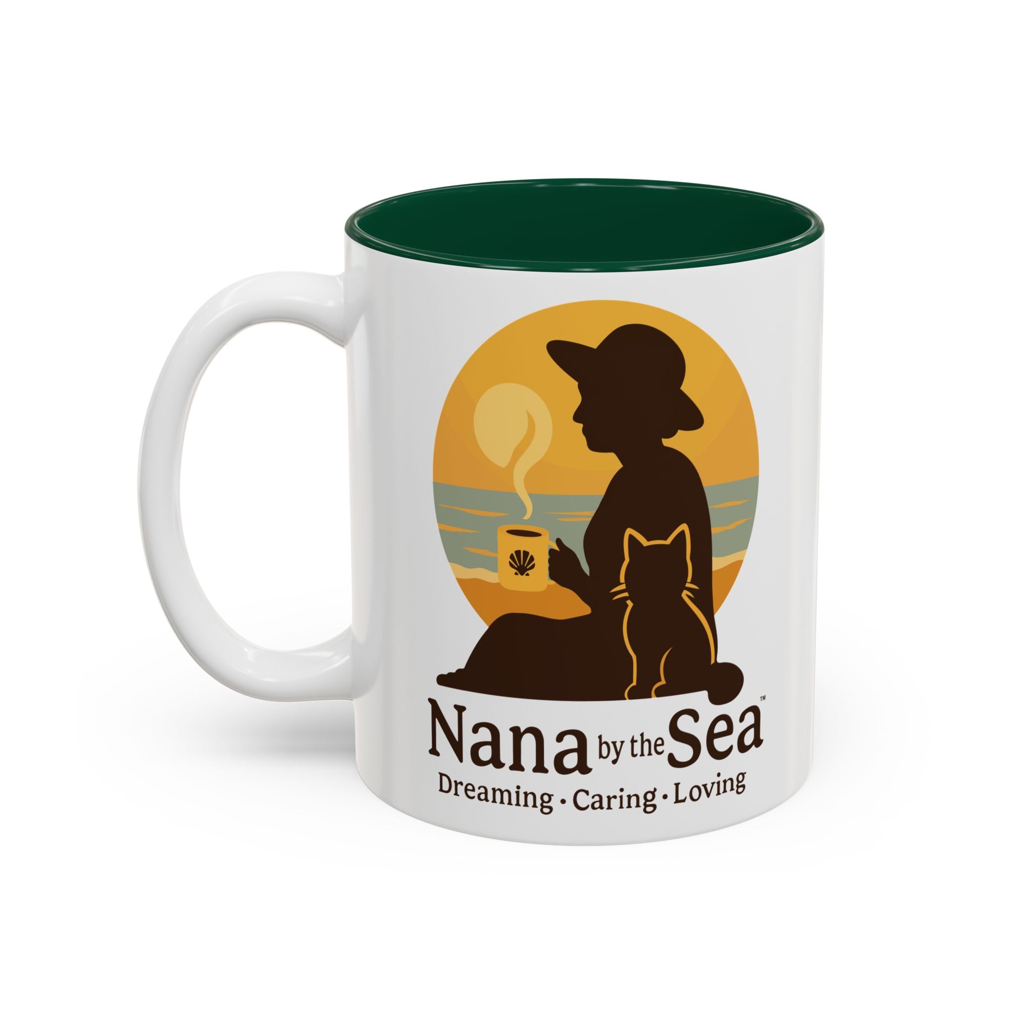 Nana by the Sea mug | Two-Tone Accent Ceramic Mug