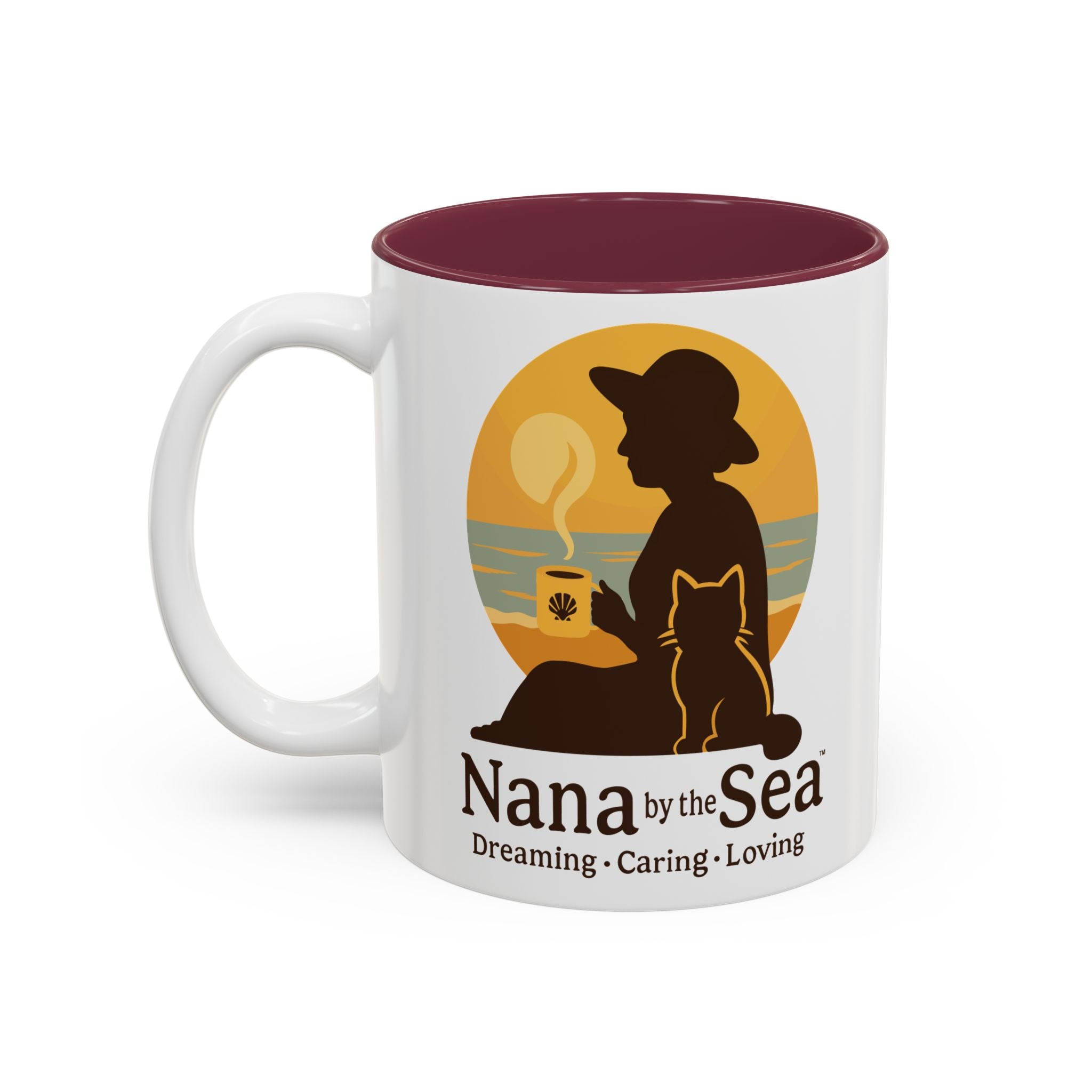 Nana by the Sea mug | Two-Tone Accent Ceramic Mug