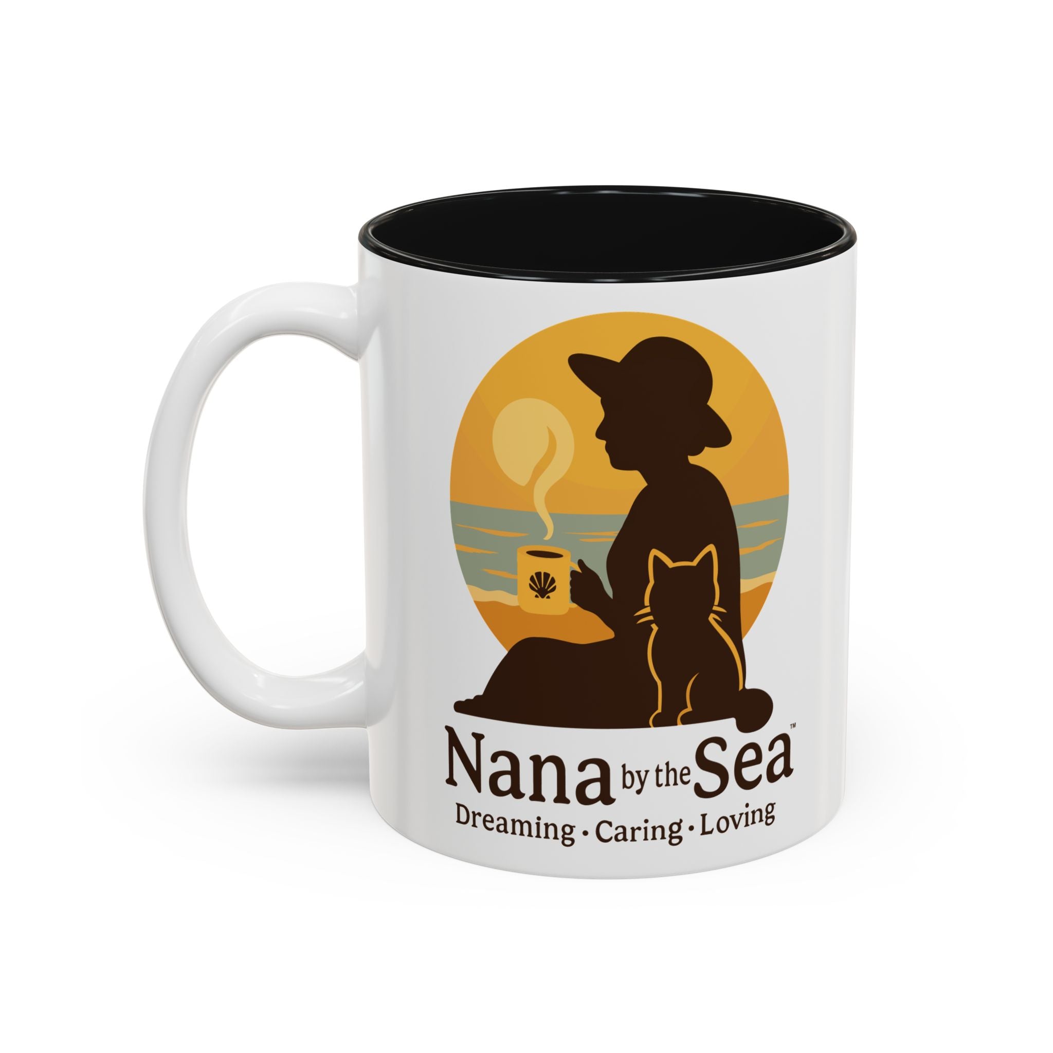 Nana by the Sea mug | Two-Tone Accent Ceramic Mug