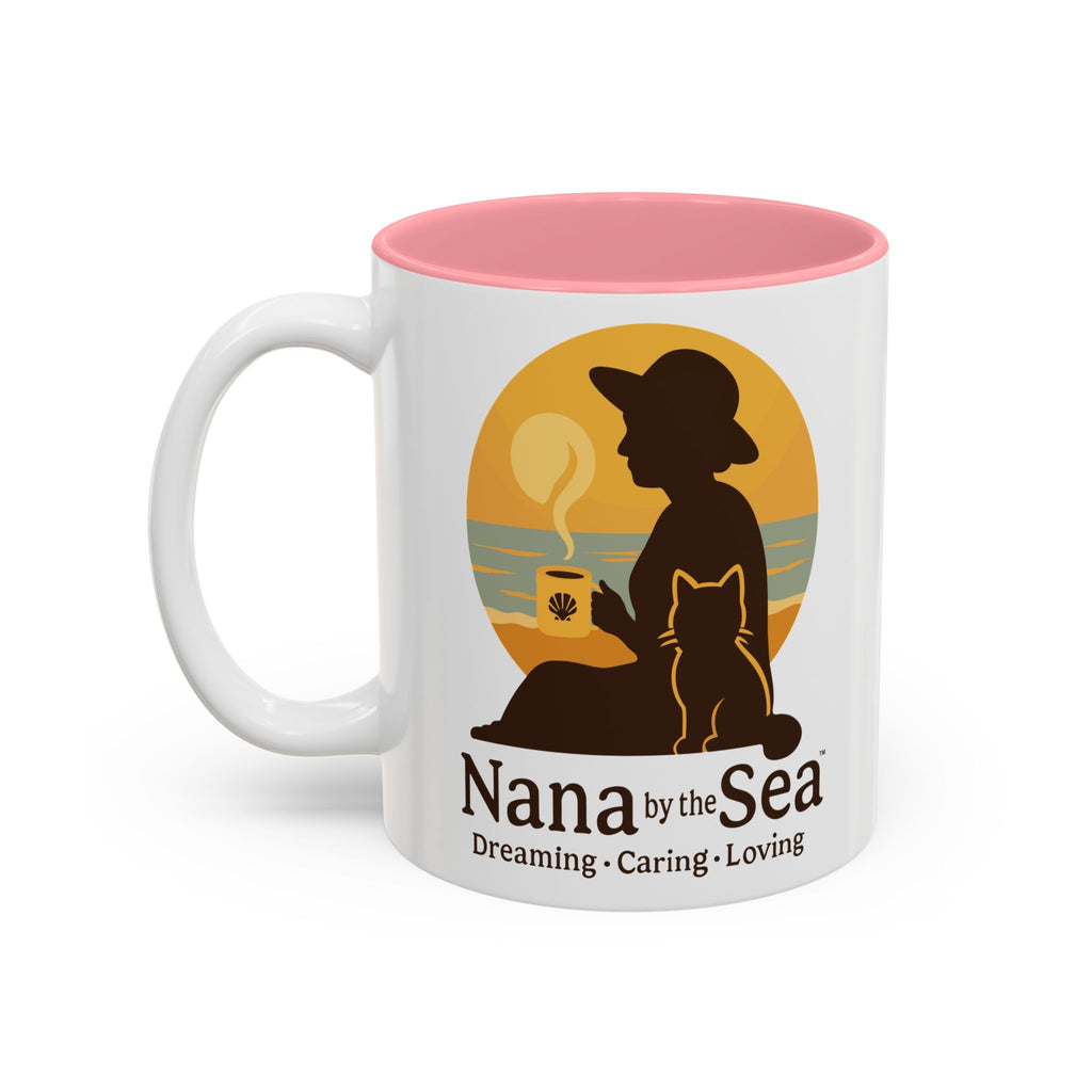 Nana by the Sea mug | Two-Tone Accent Ceramic Mug